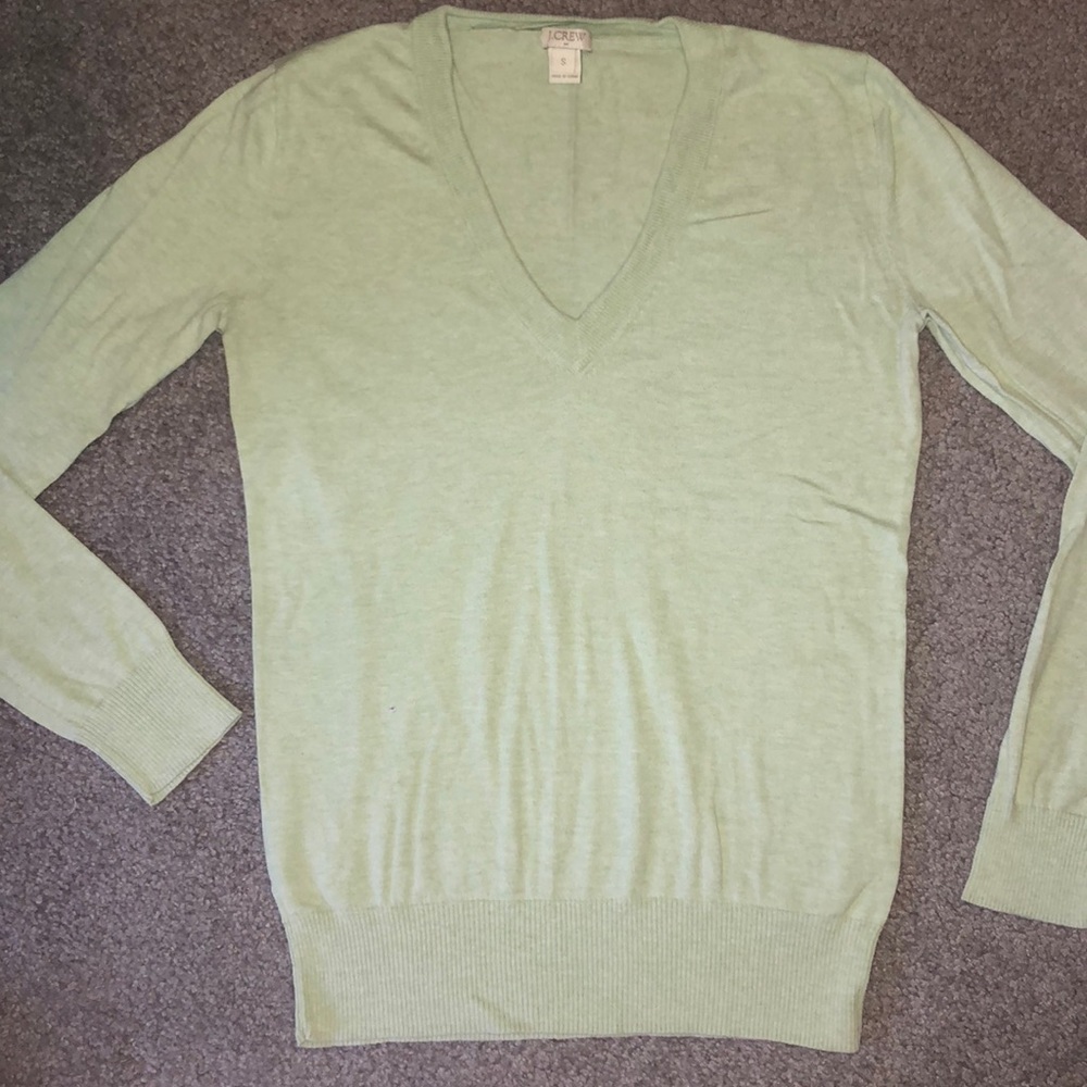 Light green jcrew sweater